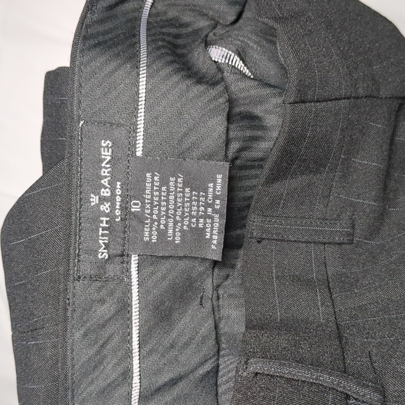 SMITH and BARNES London Black and Grey Boy's Formal Pants Size 10 - Picture 15 of 15